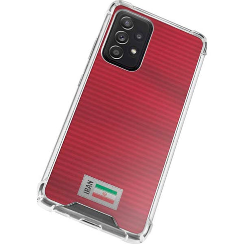 Iran Soccer Flag Galaxy A72 5G Clear Case